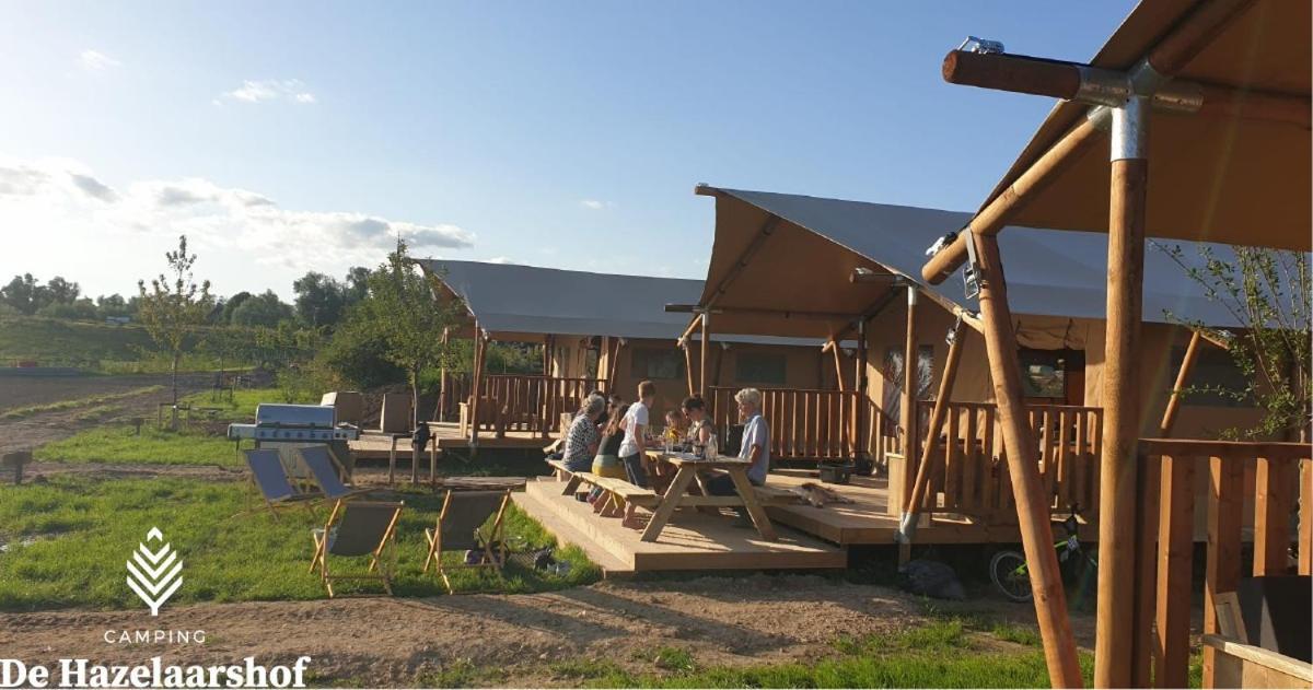 De Hazelaarshof Luxe Glampingtent Bij Natuurgebied De Millingerwaard Kekerdom Kültér fotó